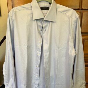 Spier and Mackay Light Blue Contemporary Fit Dress Shirt 16x32